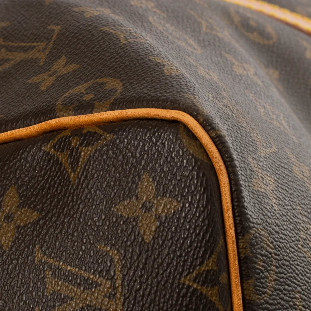 Sac Keepall 55 Vintage en toile monogram marron