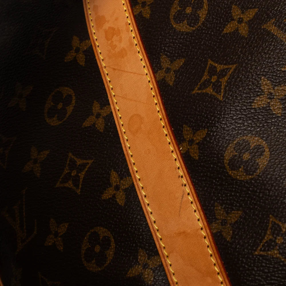 Sac Keepall 55 Vintage en toile monogram marron