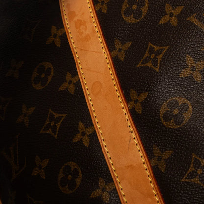 Sac Keepall 55 Vintage en toile monogram marron