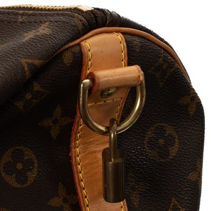 Sac Keepall 55 Vintage en toile monogram marron