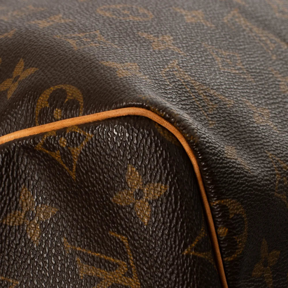 Sac Keepall 55 Vintage en toile monogram marron