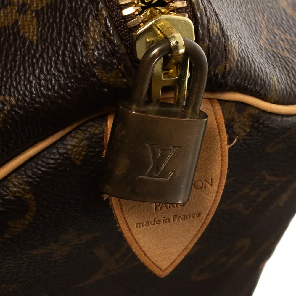 Sac Keepall 50 Vintage en toile monogram marron