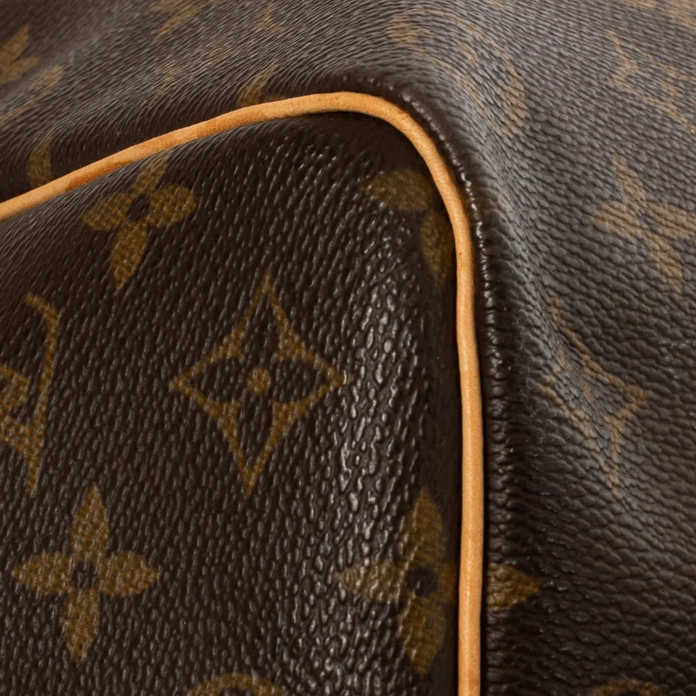 Sac Keepall 50 Vintage en toile monogram marron