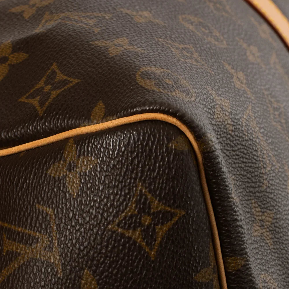 Sac Keepall 50 Vintage en toile monogram marron