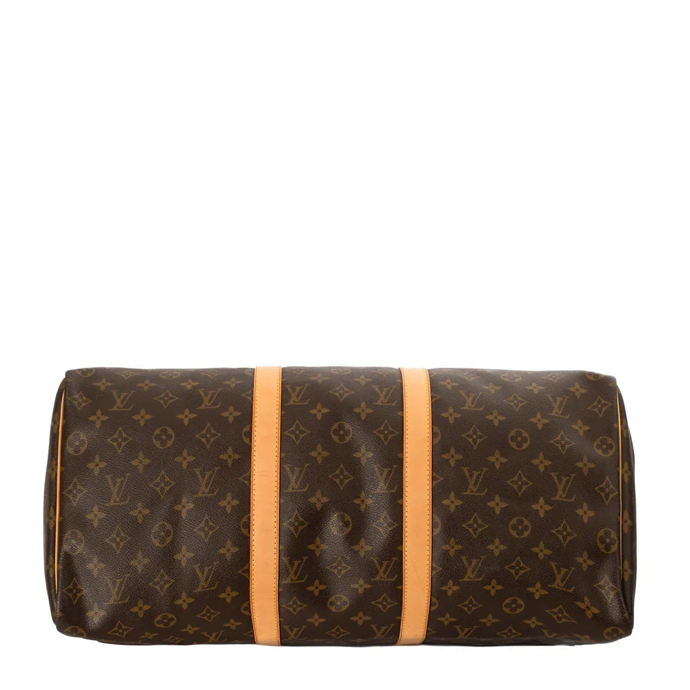 Sac Keepall 50 Vintage en toile monogram marron