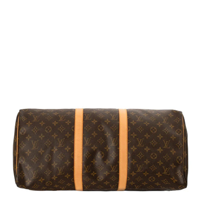 Sac Keepall 50 Vintage en toile monogram marron