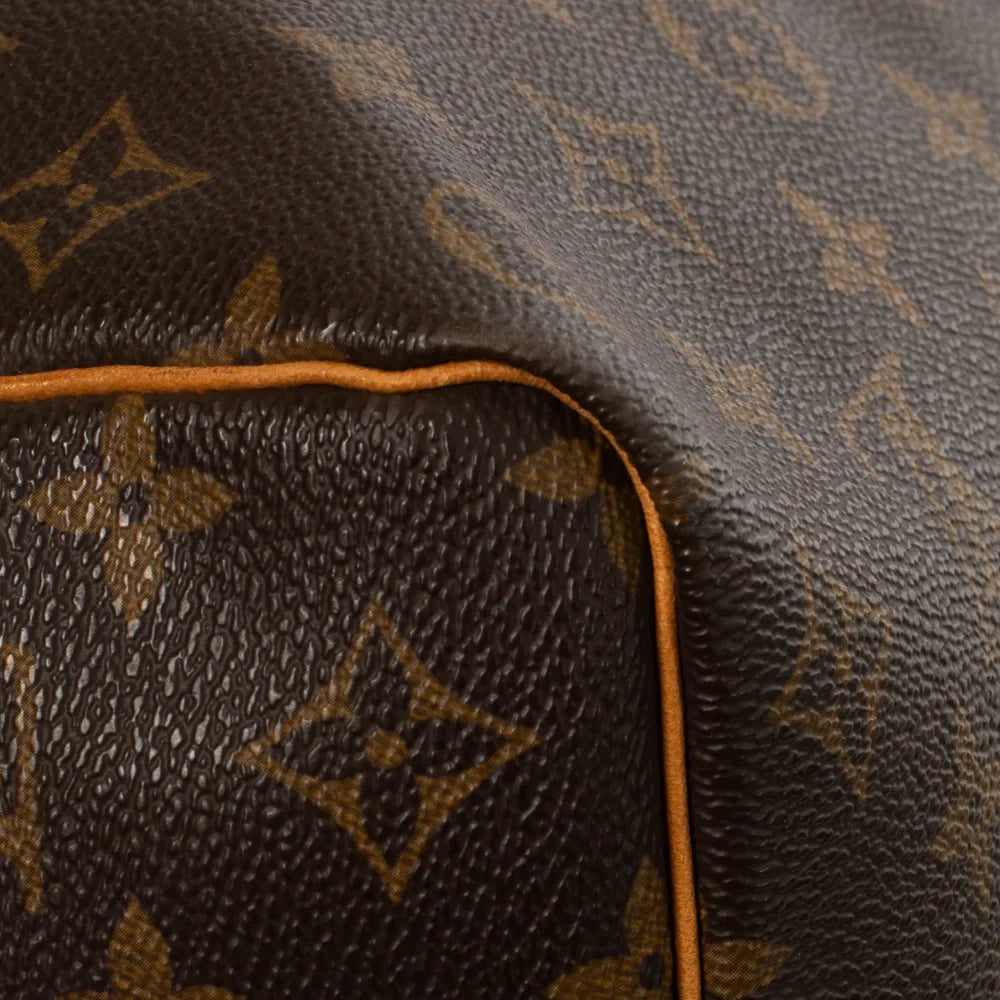 Sac Keepall 50 Vintage en toile monogram marron