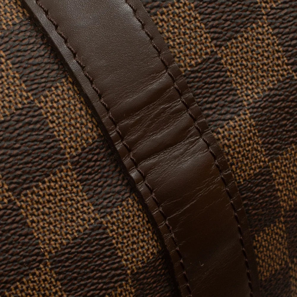 Sac Keepall 50 Vintage en toile damier ébène