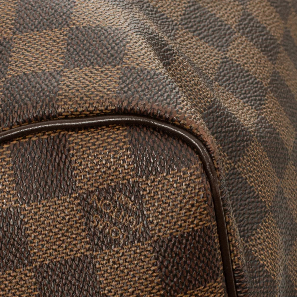 Sac Keepall 50 Vintage en toile damier ébène