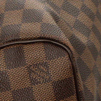 Sac Keepall 50 Vintage en toile damier ébène