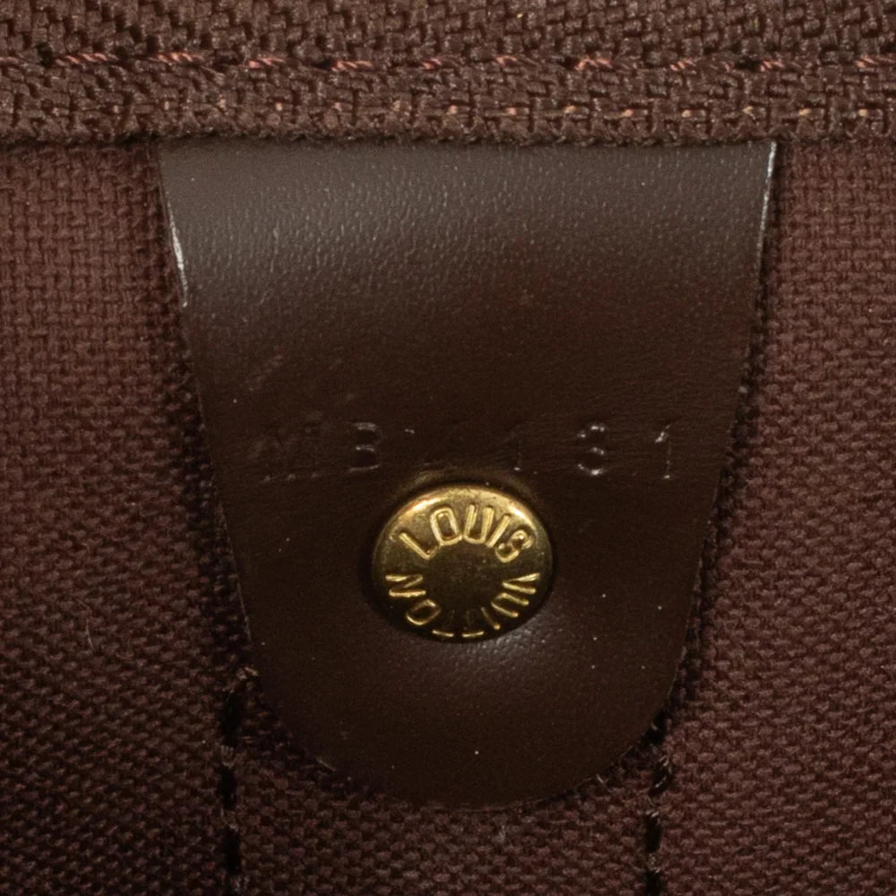 Sac Keepall 50 Vintage en toile damier ébène