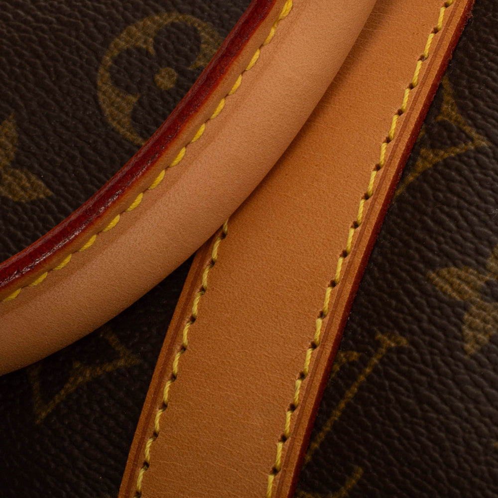 Sac Keepall 55 Vintage en toile monogram marron