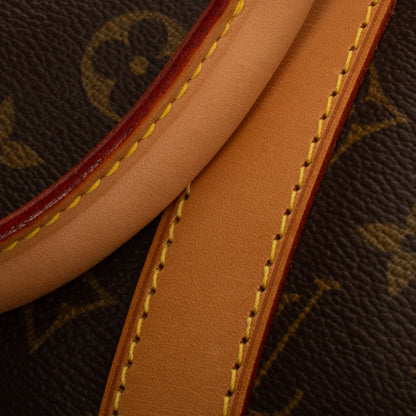 Sac Keepall 55 Vintage en toile monogram marron