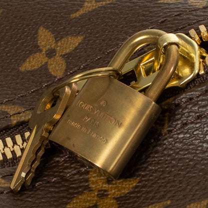 Sac Keepall 55 Vintage en toile monogram marron