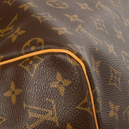 Sac Keepall 55 Vintage en toile monogram marron