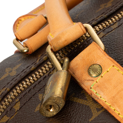 Sac Keepall 55 Vintage en toile monogram marron