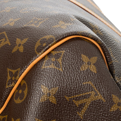 Sac Keepall 55 Vintage en toile monogram marron