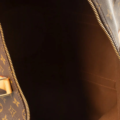 Sac Keepall 55 en toile monogram marron