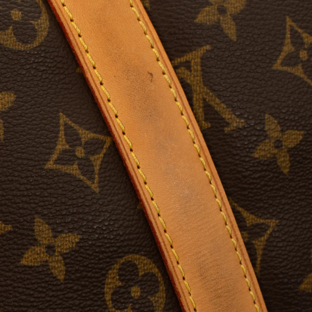 Sac Keepall 55 Vintage en toile monogram marron
