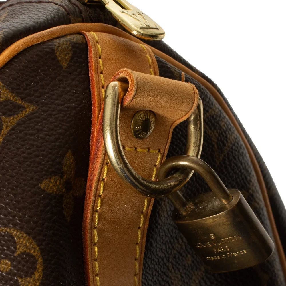 Sac Keepall 55 Vintage en toile monogram marron