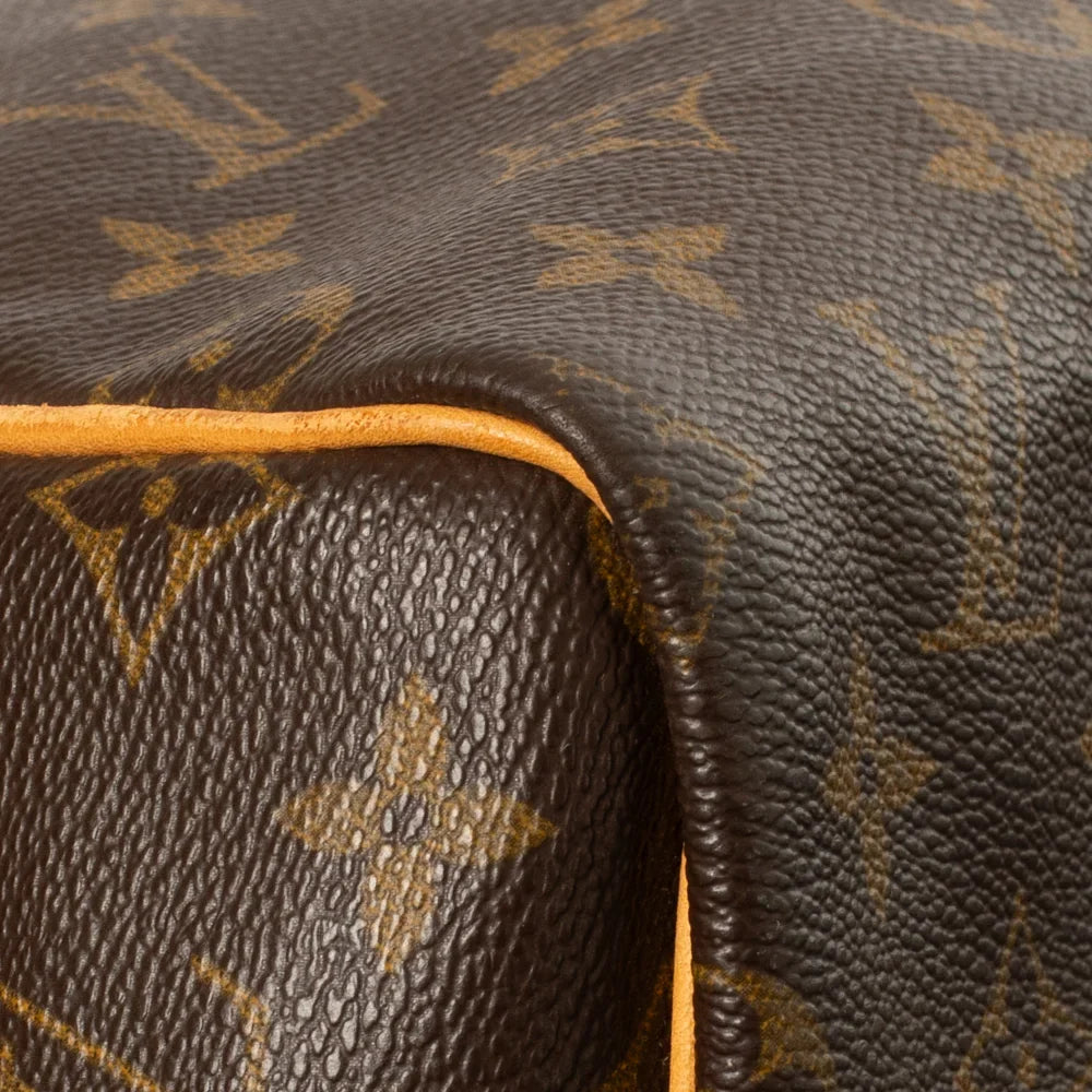Sac Keepall 55 Vintage en toile monogram marron