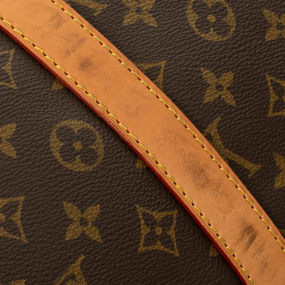 Sac Keepall 55 Vintage en toile monogram marron