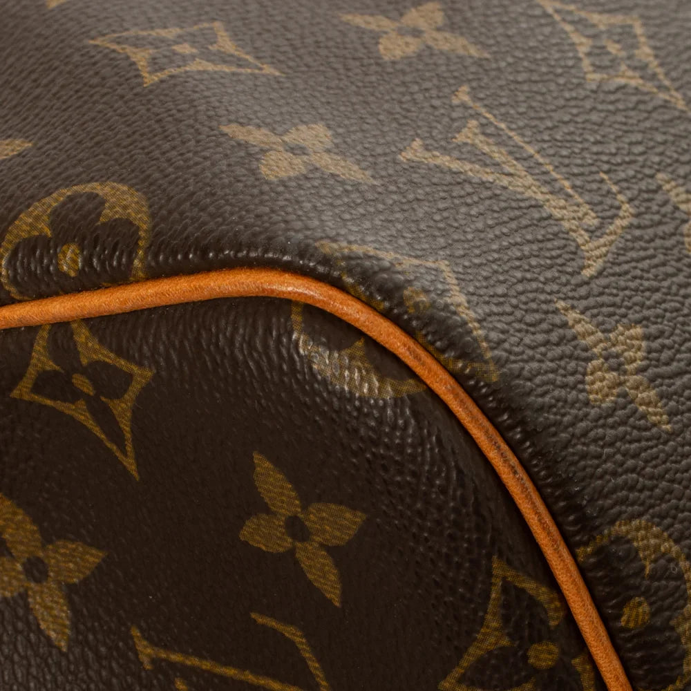 Sac Keepall 55 Vintage en toile monogram marron