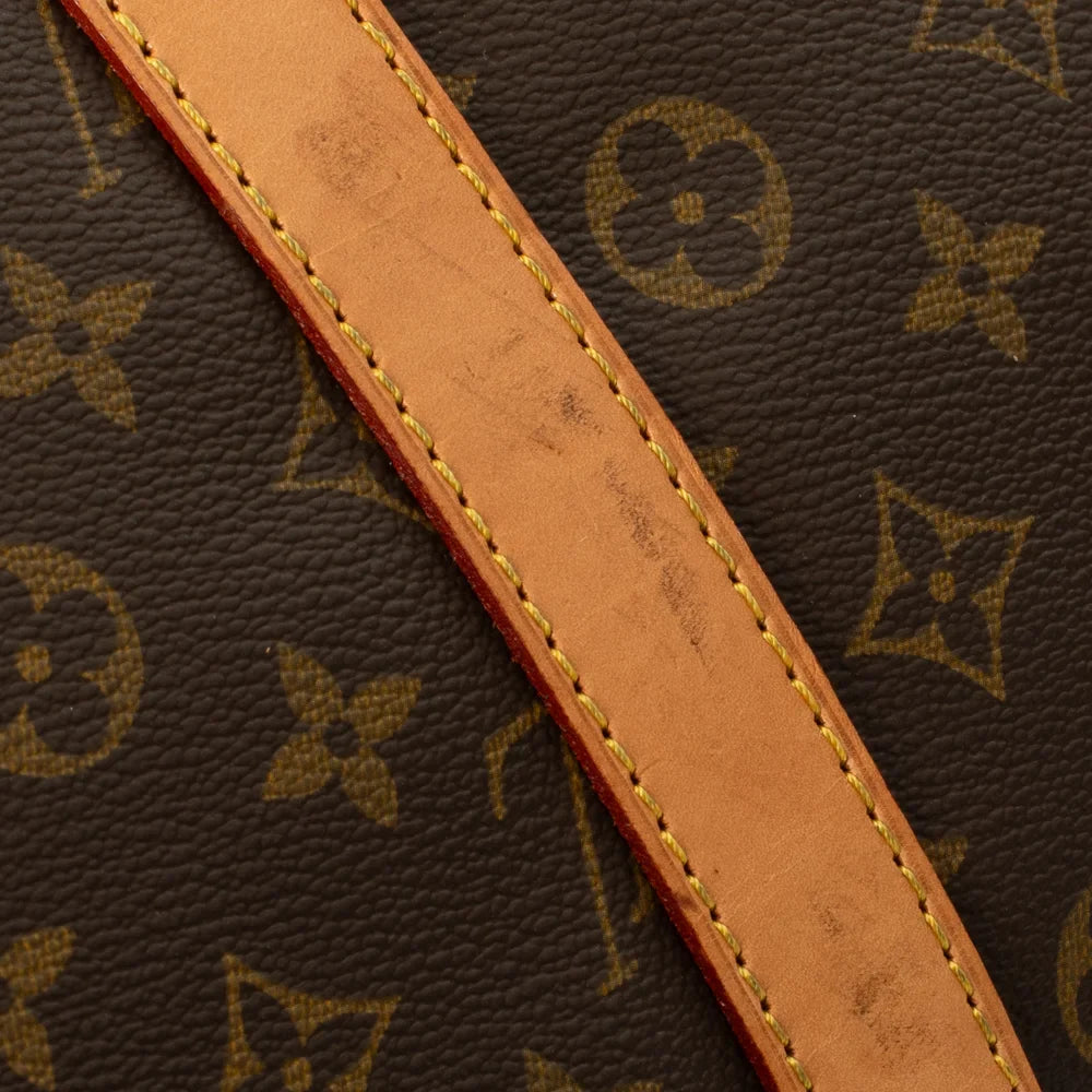 Sac Keepall 55 Vintage en toile monogram marron