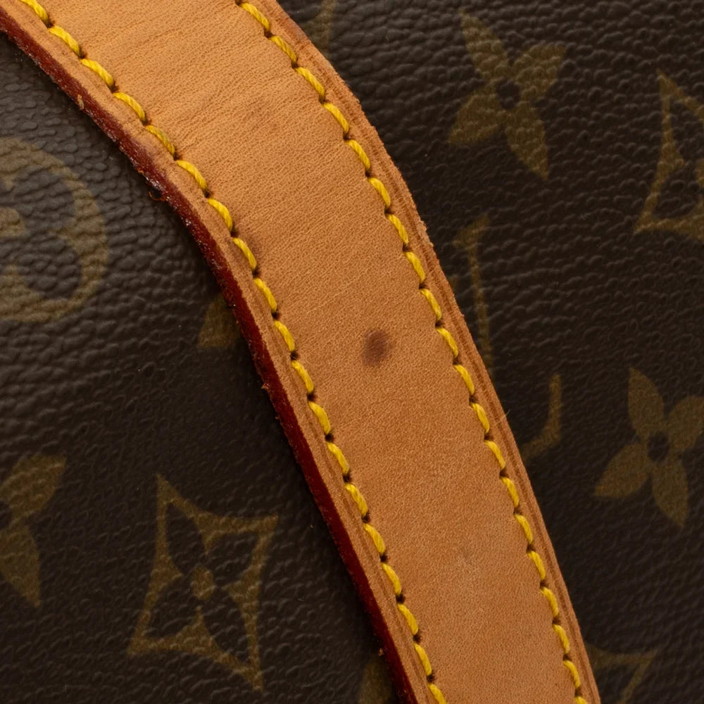 Sac Keepall 55 Vintage en toile monogram marron