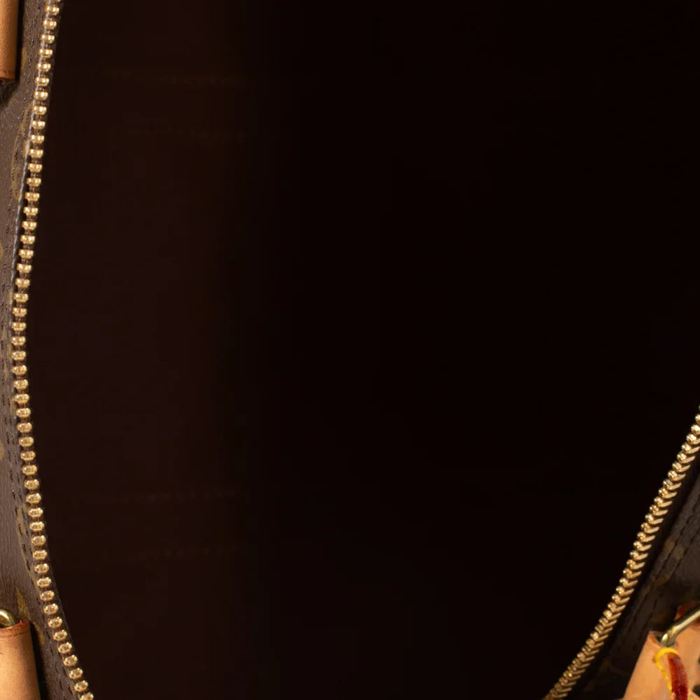 Sac Keepall 55 Vintage en toile monogram marron