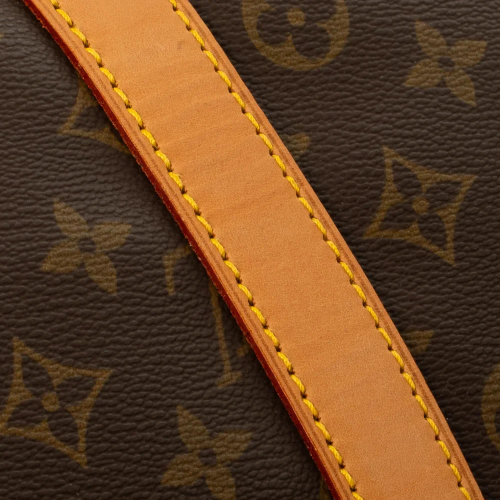 Sac Keepall 55 Vintage en toile monogram marron