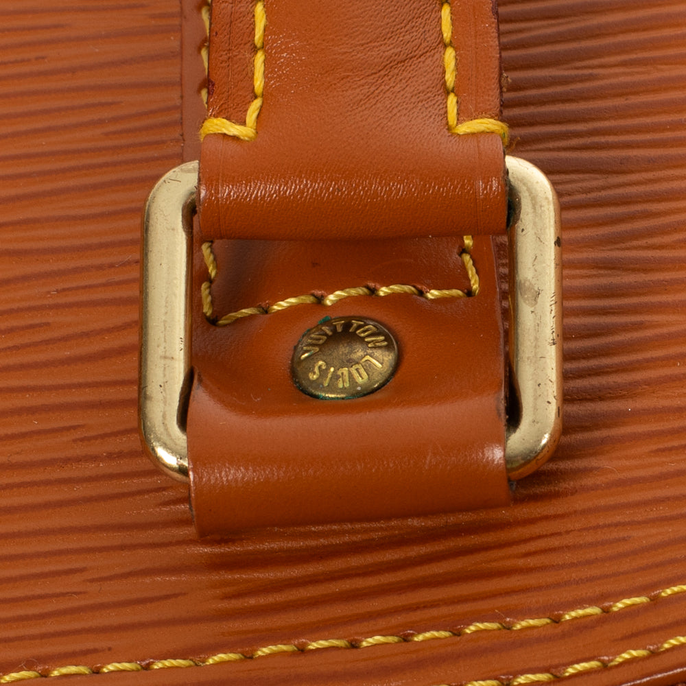 Sac Keepall 45 Vintage en cuir épi marron