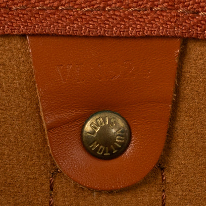 Sac Keepall 45 Vintage en cuir épi marron