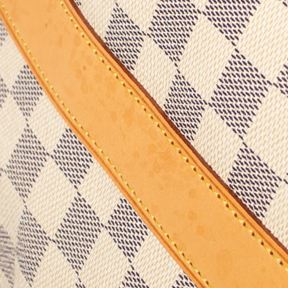 Sac Keepall 55 Vintage en toile damier azur