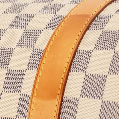 Sac Keepall 55 Vintage en toile damier azur