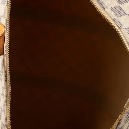 Sac Keepall 55 Vintage en toile damier azur