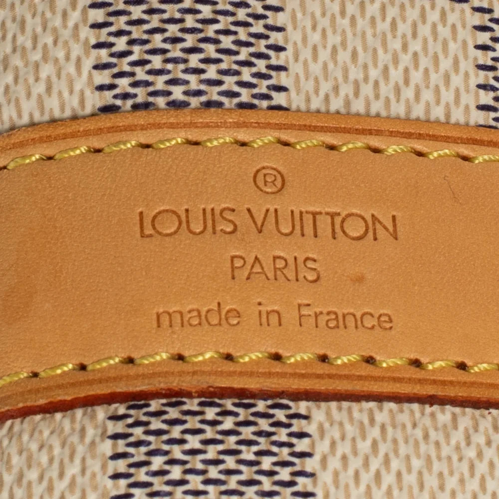 Sac Keepall 55 Vintage en toile damier azur