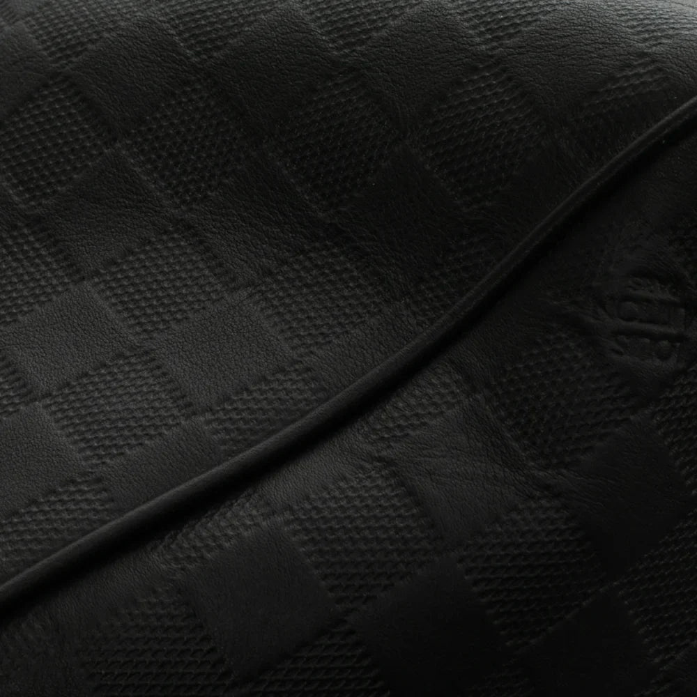 Sac Keepall 45 en toile damier noir