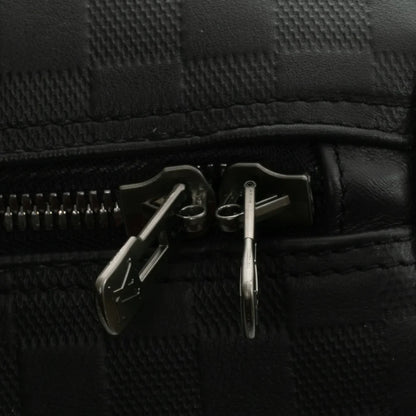 Sac Keepall 45 en toile damier noir