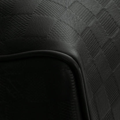 Sac Keepall 45 en toile damier noir