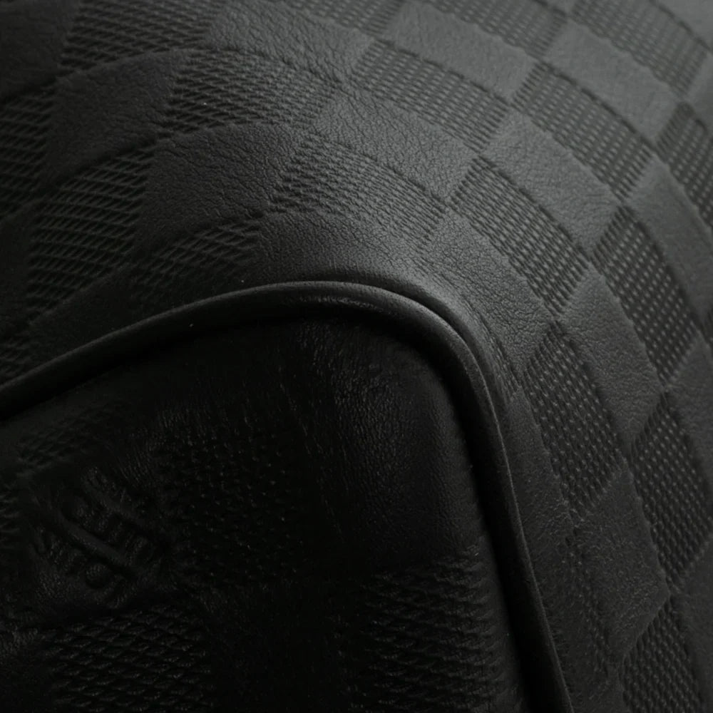 Sac Keepall 45 en toile damier noir