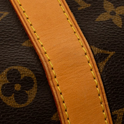 Sac Keepall 55 Vintage en toile monogram marron