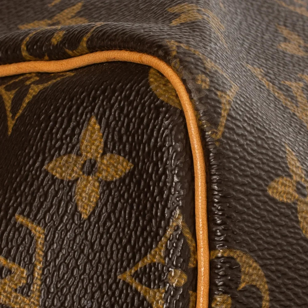 Sac Keepall 55 Vintage en toile monogram marron