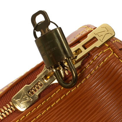 Sac Keepall 45 Vintage en cuir épi marron