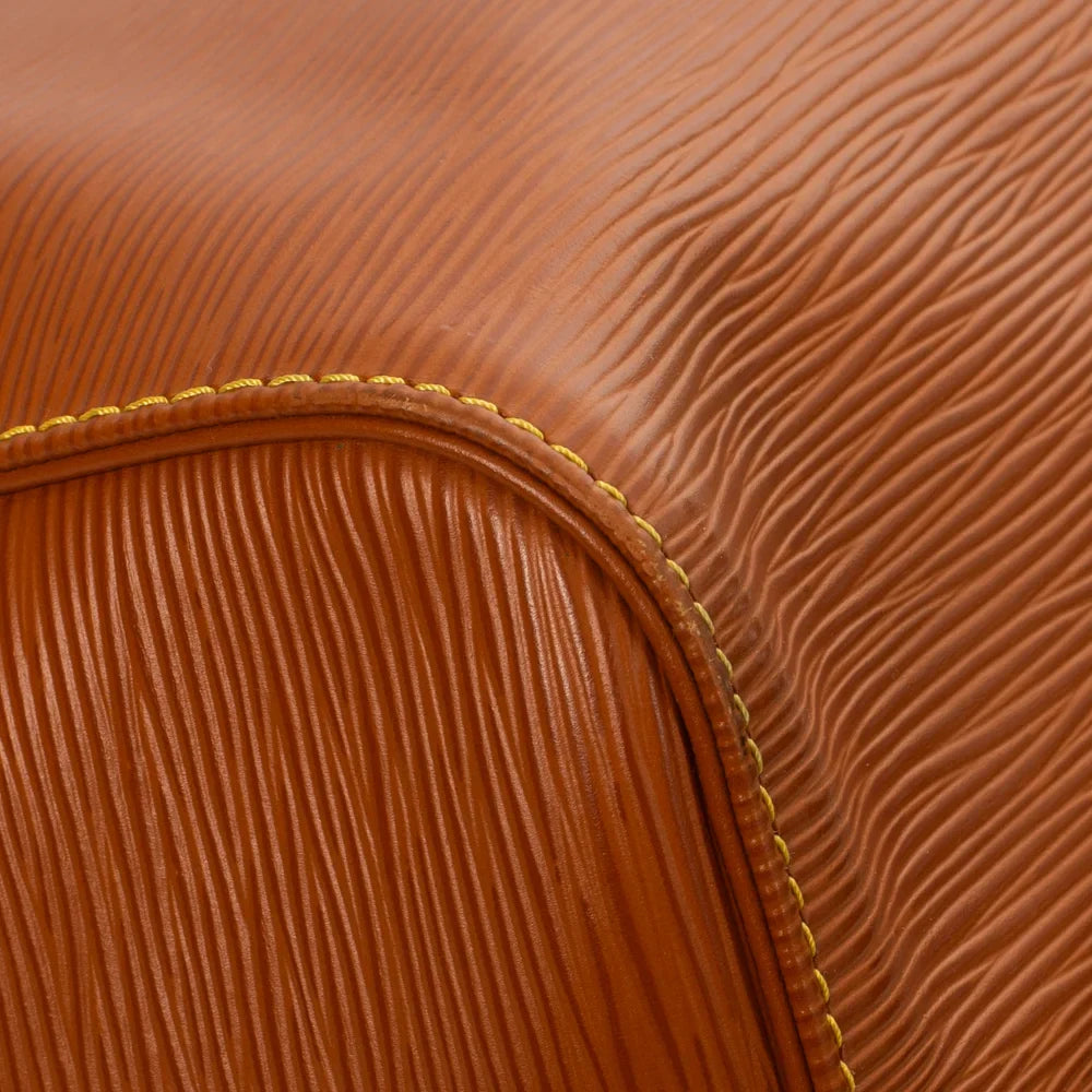 Sac Keepall 45 Vintage en cuir épi marron