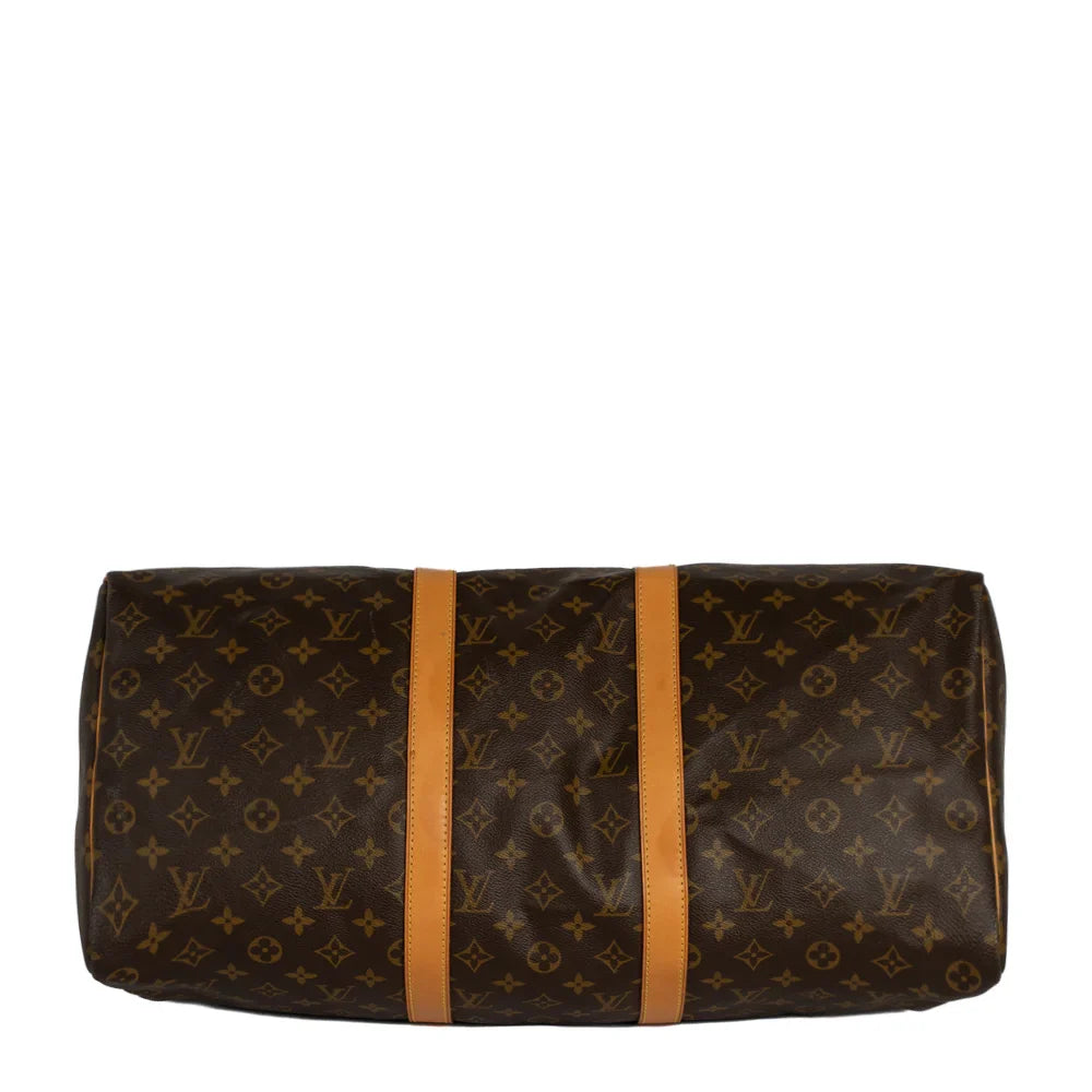 Sac Keepall 50 Vintage en toile monogram marron