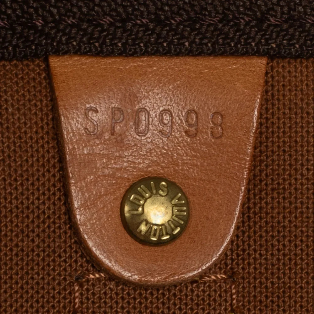 Sac Keepall 50 Vintage en toile monogram marron