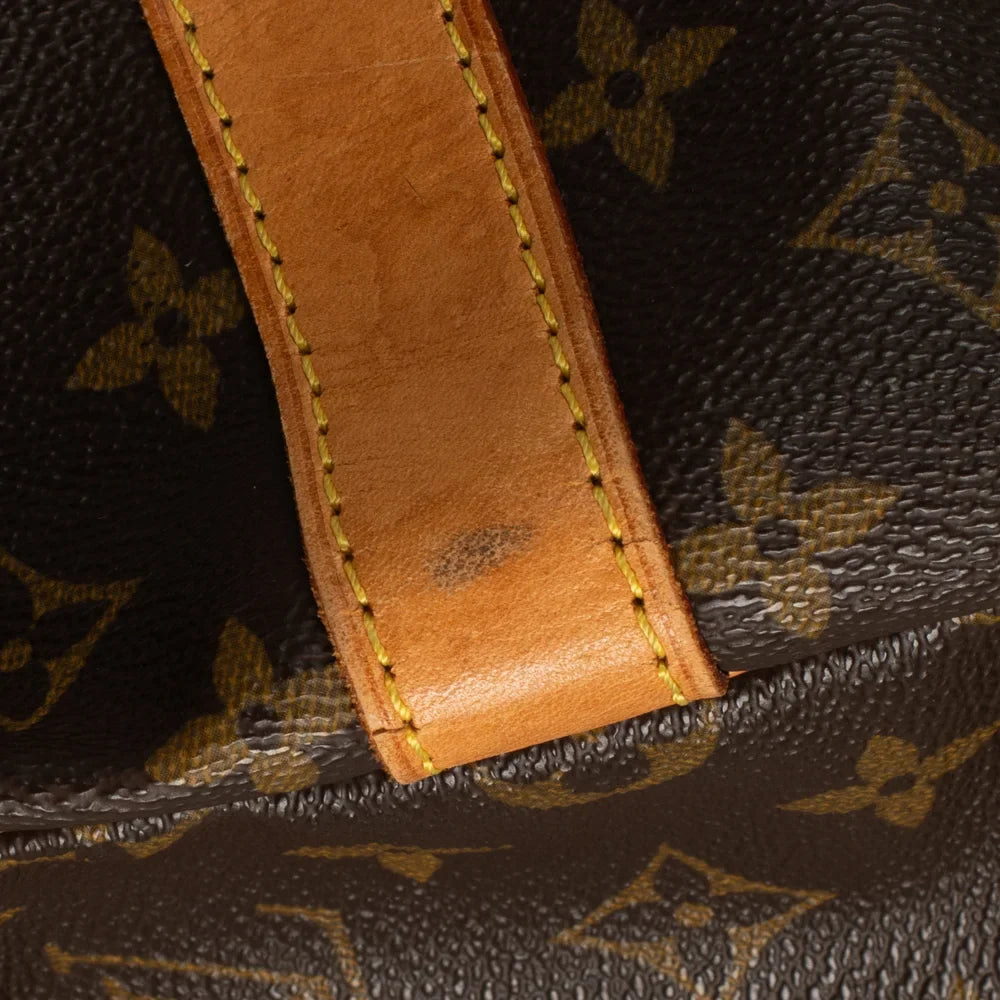 Sac Keepall 55 Vintage en toile monogram marron