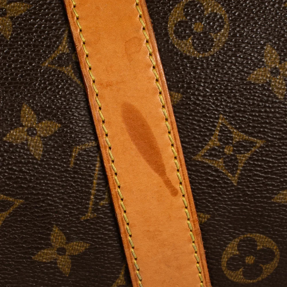 Sac Keepall 55 Vintage en toile monogram marron