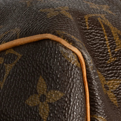 Sac Keepall 55 Vintage en toile monogram marron
